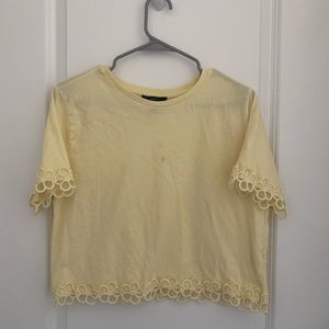 Yellow Flowery Forever 21 top